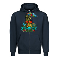 Navy summer Zipper Hoodie - SublimationCraftShop