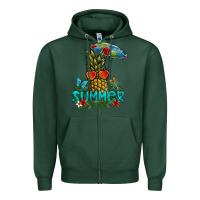 Sports Green summer Zipper Hoodie - SublimationCraftShop