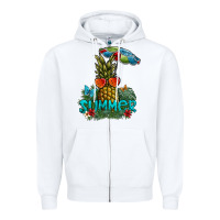 White summer Zipper Hoodie - SublimationCraftShop