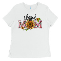 White blessed mom Ladies Tee - BarkalooDesign