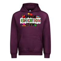 Mauve Wine special education crew Urban Hoodie - NancyCooperArtShop