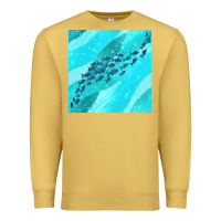 Antique Gold fish and sea seamless pattern Premium Sweatshirt - BundleAndBundleShop