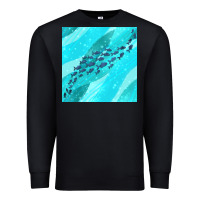 Black fish and sea seamless pattern Premium Sweatshirt - BundleAndBundleShop