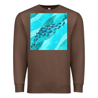 Chestnut fish and sea seamless pattern Premium Sweatshirt - BundleAndBundleShop