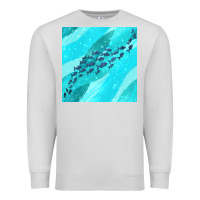 Dove Grey fish and sea seamless pattern Premium Sweatshirt - BundleAndBundleShop