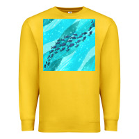 Lemon fish and sea seamless pattern Premium Sweatshirt - BundleAndBundleShop