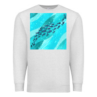 Oatmeal Heather fish and sea seamless pattern Premium Sweatshirt - BundleAndBundleShop