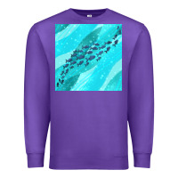 Purple fish and sea seamless pattern Premium Sweatshirt - BundleAndBundleShop
