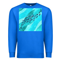 True Royal fish and sea seamless pattern Premium Sweatshirt - BundleAndBundleShop