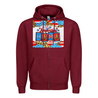Burgundy American Mama 20oz tumbler Zipper Hoodie - Neo Western