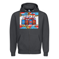 Smoke American Mama 20oz tumbler Zipper Hoodie - Neo Western