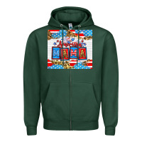 Sports Green American Mama 20oz tumbler Zipper Hoodie - Neo Western