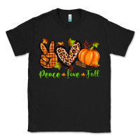 Black peace love fall Classic Tee - Zillion Design Studio