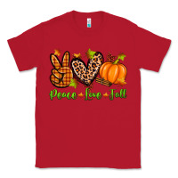 Red peace love fall Classic Tee - Zillion Design Studio