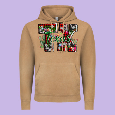 Texas Tx Christmas Vintage Hoodie Designed By Adodesignshop
