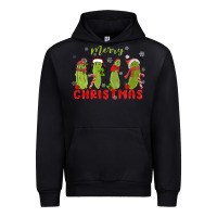 Black Pickle Merry Christmas Urban Hoodie - MaliasSmallBusiness