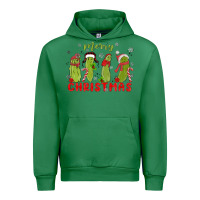 Emerald Pickle Merry Christmas Urban Hoodie - MaliasSmallBusiness