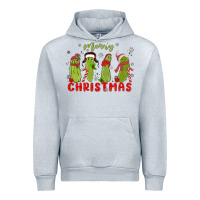 Heather Grey Pickle Merry Christmas Urban Hoodie - MaliasSmallBusiness