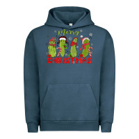 Pigment Midnight Navy Pickle Merry Christmas Urban Hoodie - MaliasSmallBusiness