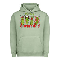 Pigment Oil Green Pickle Merry Christmas Urban Hoodie - MaliasSmallBusiness