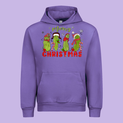 Pickle Merry Christmas Urban Hoodie Designed By Maliassmallbusiness