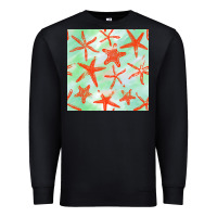 Black starfish seamless pattern Premium Sweatshirt - BundleAndBundleShop