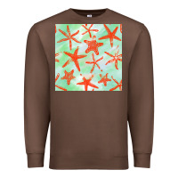 Chestnut starfish seamless pattern Premium Sweatshirt - BundleAndBundleShop