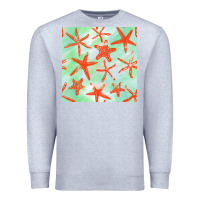 Heather Grey starfish seamless pattern Premium Sweatshirt - BundleAndBundleShop