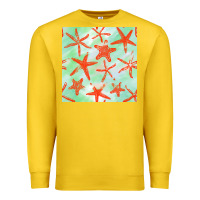 Lemon starfish seamless pattern Premium Sweatshirt - BundleAndBundleShop