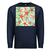 Navy starfish seamless pattern Premium Sweatshirt - BundleAndBundleShop