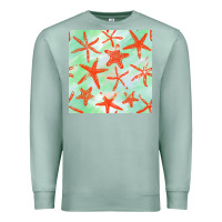 Seafoam starfish seamless pattern Premium Sweatshirt - BundleAndBundleShop