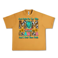 Peanut Butter god gifted me two titles mom and grandma and i roc Urban Heavy Tee - RanaPortraitStore