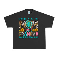 Pigment Black god gifted me two titles mom and grandma and i roc Urban Heavy Tee - RanaPortraitStore