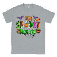 Heather Grey one spooky teacher Classic Tee - Zillion Design Studio