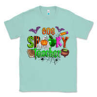 Seafoam one spooky teacher Classic Tee - Zillion Design Studio