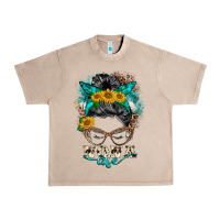 French Oak nona life messy bun Urban Heavy Tee - BarkalooDesign