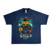 Navy nona life messy bun Urban Heavy Tee - BarkalooDesign
