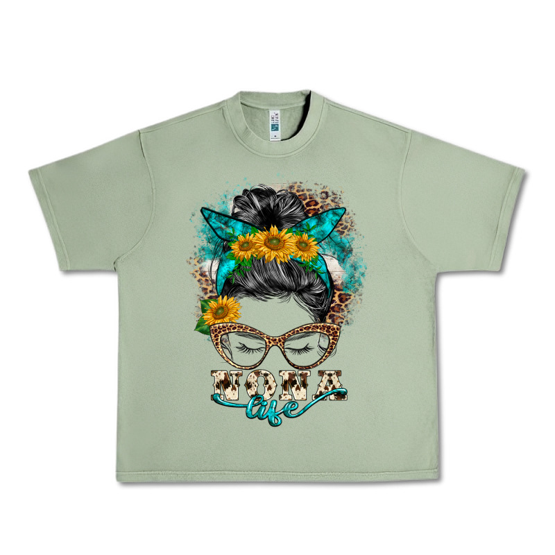 Nona Life Messy Bun Urban Heavy Tee by BarkalooDesign | Teevron