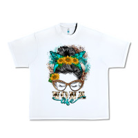 White nona life messy bun Urban Heavy Tee - BarkalooDesign