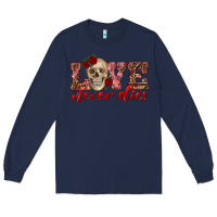 Navy love never dies skull Long Sleeve Tee - RanaPortraitStore