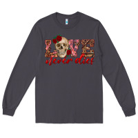 Smoke love never dies skull Long Sleeve Tee - RanaPortraitStore