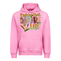 Fuchsia Pink rockin that daycare life Urban Hoodie - NancyCooperArtShop