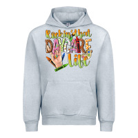 Heather Grey rockin that daycare life Urban Hoodie - NancyCooperArtShop