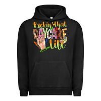 Pigment Black rockin that daycare life Urban Hoodie - NancyCooperArtShop