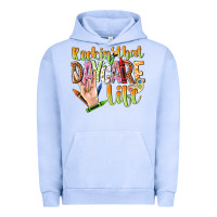 Pigment Grape Ice rockin that daycare life Urban Hoodie - NancyCooperArtShop