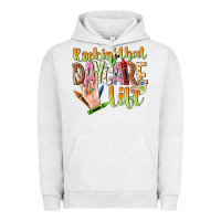 Pigment Lunar Rock rockin that daycare life Urban Hoodie - NancyCooperArtShop