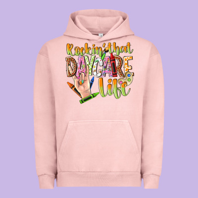 Rockin That Daycare Life Urban Hoodie Designed By Nancycooperartshop