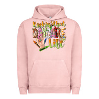 Pigment Salmon rockin that daycare life Urban Hoodie - NancyCooperArtShop