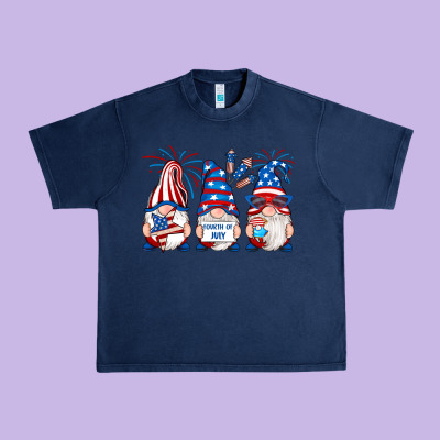 Fourth Of July Gnomes Urban Heavy Tee Designed By Ranaportraitstore