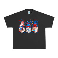 Pigment Black fourth of july gnomes Urban Heavy Tee - RanaPortraitStore